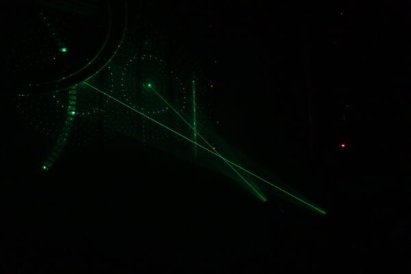 green laser grating effect and laser beam for opitonal