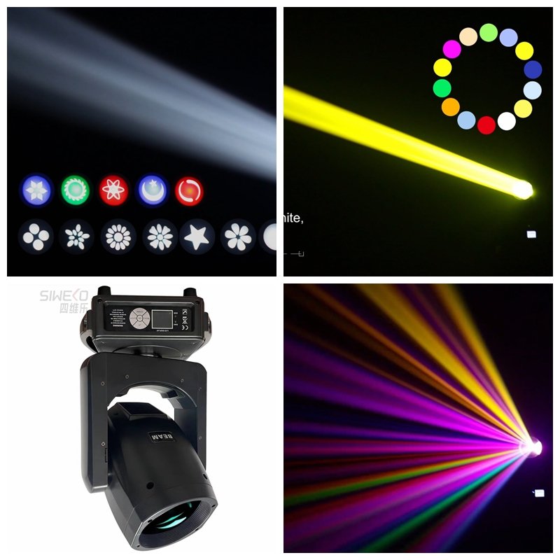 the 14r 295w bulb light source with dimming and prism for rainbown effect moving head light for disco and parties