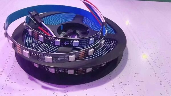Madrix LED Strip Tape Addressable SMD5050 RGB IC WS2812  12V Led Lights Flexible LED Pixel Rope Light for Commercial building  San'an - Image 8